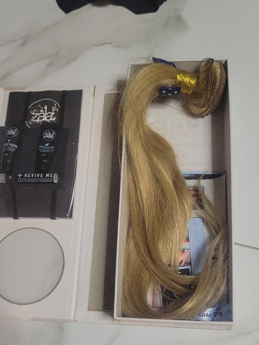 Blonde  Zala Weft Sew In Hair Extension - Long Smooth Ponytail